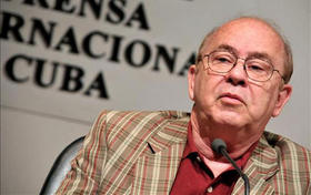 El escritor Miguel Barnet, presidente de la Unión de Escritores y Artistas de Cuba (UNEAC)