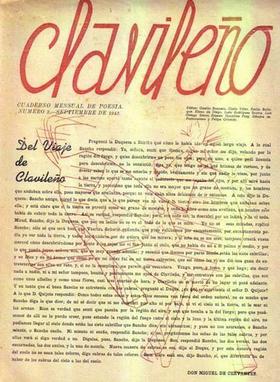 Portada del cuaderno de poesía Clavileño