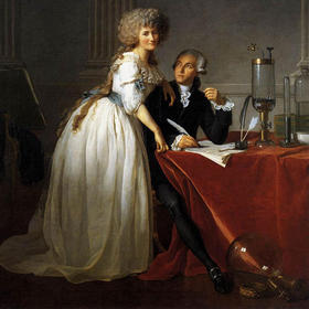 Retrato del científico Lavoisier y su esposa, por Jacques-Louis David