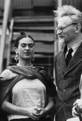 Foto de Frida Kahlo y Lev Trotski