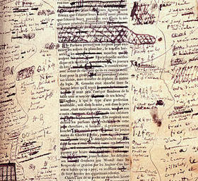 Manuscrito de Honoré de Balzac