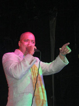 El cantante Issac Delgado en México. Foto de Sandra Redmond