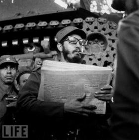 Fidel Castro en la revista Life, fotografiado por Lee Lockwood