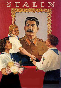 Stalin, en una propaganda de los años 40
