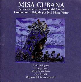 Portada del disco Misa Cubana a la virgen de la Caridad de El Cobre