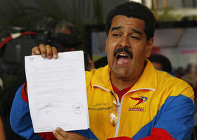 El presidente de Venezuela Nicolás Maduro