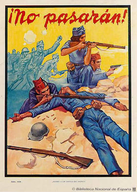 Cartel sobre la Guerra Civil en España
