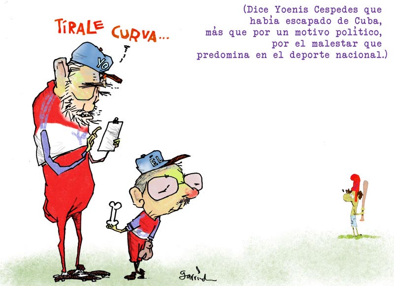 Baseball, caricaturas de Garrincha