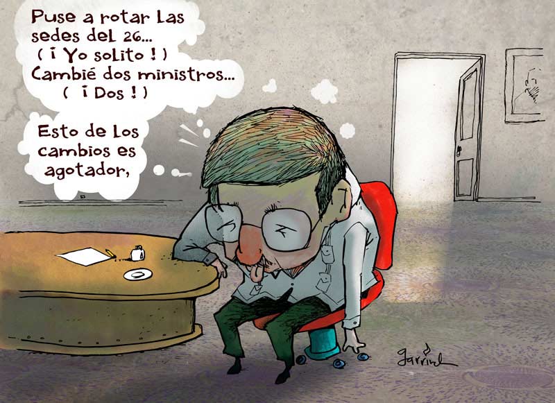 Cambios, caricaturas de Garrincha