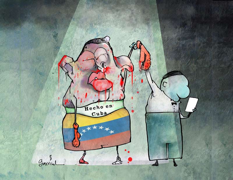 Chávez I, caricaturas de Garrincha