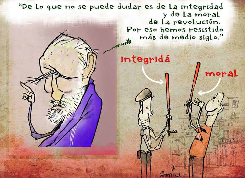 caricaturas de Garrincha, Integridad y moral