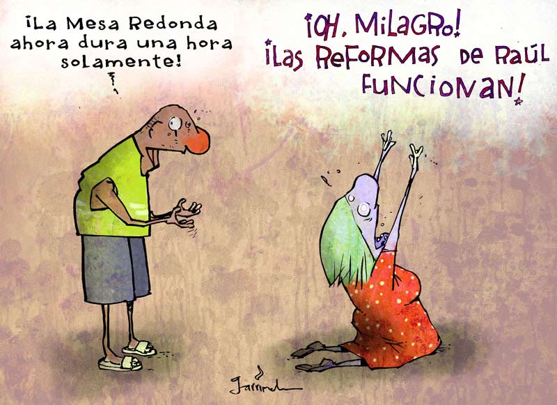 Mesa Redonda, caricaturas de Garrincha