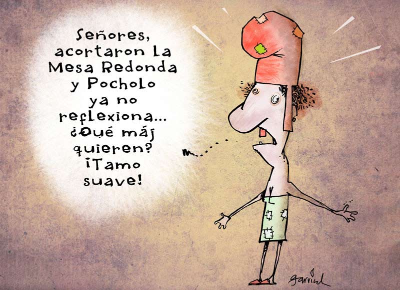 Tamo suave, caricaturas de Garrincha