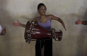 Wendy García, del grupo Obiní Batá