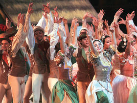 El Ballet Nacional de Cuba en esa foto de archivo