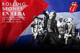 Cartel anunciador del concierto de los Rolling Stones en La Habana