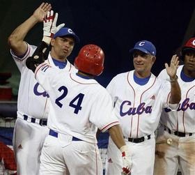 Integrantes de la selección nacional durante las Olimpiadas de Pekín. (AP)