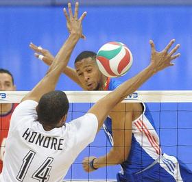 Imagen del partido de Cuba y Trinidad y Tobago. Foto tomada del sitio norceca.org