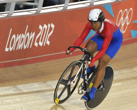 La ciclista cubana Lisandra Guerra