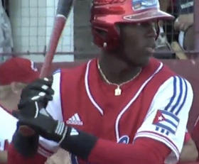 El pelotero cubano Jorge Soler.