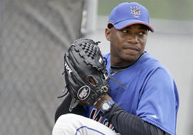 El lanzador cubano Orlando "El Duque" Hernández