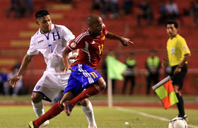 Imagen del partido jugado por los equipos de Cuba y Honduras