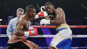 El cubano Guillermo Rigondeaux, durante la pelea ante el estadounidense Teon Kennedy (AP)