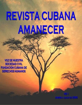 Portada del primer número de Revista Cubana Amanecer