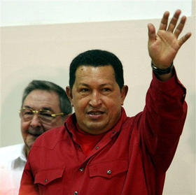 Chávez y Raúl Castro