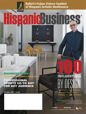 Portada de la revista 'Hispanic Business Magazine' con la imagen del diseñador Orlando Díaz-Azcuy. Portada de la revista 'Hispanic Business Magazine' con la imagen del diseñador Orlando Díaz-Azcuy