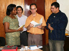 Rogelio Polanco (centro) es uno de los nombres que suenan para presidir el ICRT, junto al de Omar González