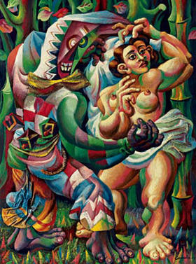 Danza Afrocubana, de Mario Carreño. Danza Afrocubana, de Mario Carreño