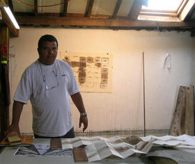 Rodríguez Brey en su estudio de Gante