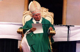 El papa Juan Pablo II, en La Habana