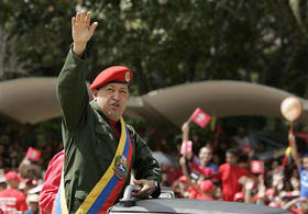 Hugo Chávez, durante el aniversario del intento de golpe de Estado de 1992