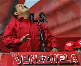 El presidente venezolano, Hugo Chávez, en el cierre de su campaña por la reelección