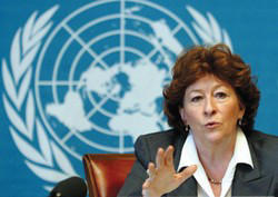 Louis Albour, Alta Comisionada de la ONU para los Derechos Humanos.