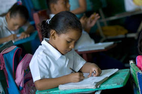 Un aula rural en Nicaragua