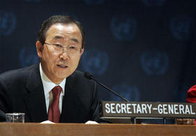 El nuevo secretario general de la ONU, Ban Ki-moon