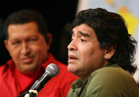 Chávez y Maradona