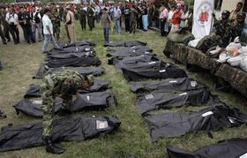 Efectivos FARC muertos