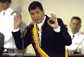 Rafael Correa, presidente de Ecuador. (AP) Rafael Correa