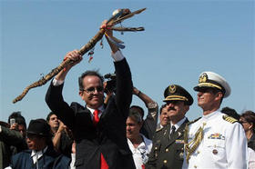 Alberto Acosta, presidente de la Asamblea Constituyente de Ecuador. (AP)