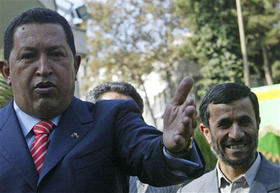 Chávez y Ahmadinejad