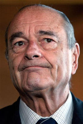 El ex presidente francés Jacques Chirac, en una imagen de archivo. (AP) El ex presidente francés Jacques Chirac, en una imagen de archivo. (AP)