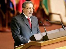 Raúl Castro, durante la inauguración de la Cumbre de NOAL