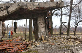 Ruinas de las cámaras de gas del campo de exterminio nazi de Auschwitz-Birkenau. (AP) Ruinas de las cámaras de gas del campo de exterminio nazi de Auschwitz-Birkenau