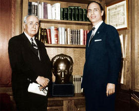 Rafael José Díaz-Balart, junto a su hijo Rafael