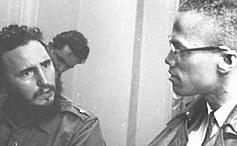 Castro junto a Malcolm X en Harlem, en 1960