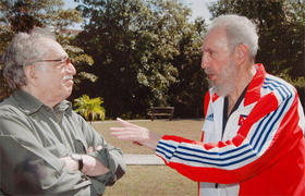 Fidel Castro y García Márquez, en una imagen reciente, tras 'caminar varios kilómetros'